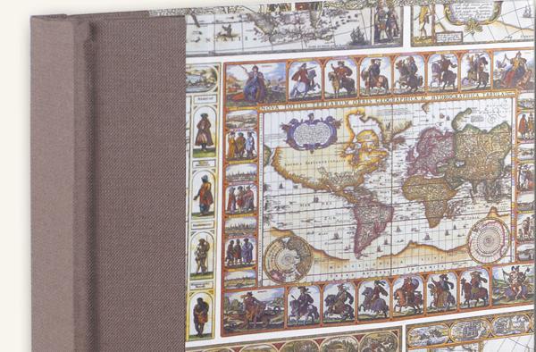 Journal world map natural colors
